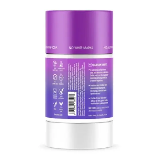 Crystal Magnesium Enriched Solid Deodorant Lavender + Rosemary - 2.5oz image {1}