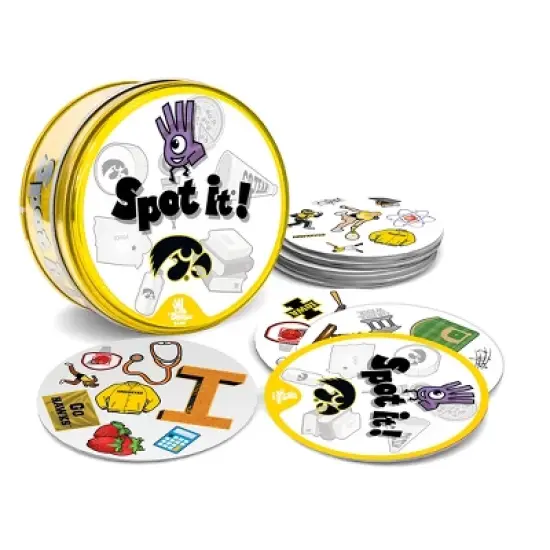 MasterPieces Officially Licensed NCAA Iowa Hawkeyes Spot It Game for Kids and Adults image {2}