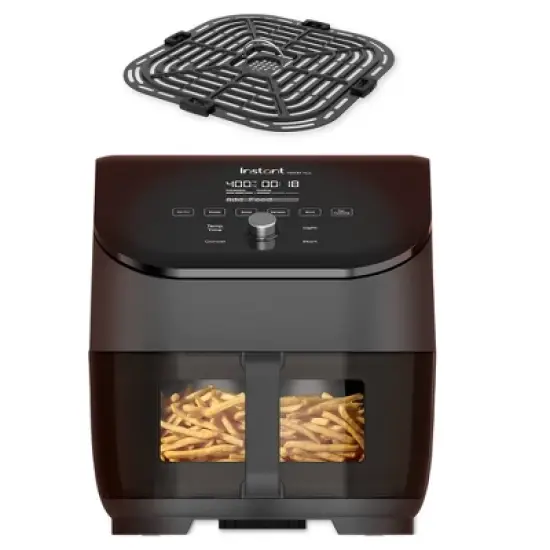 Instant Pot Vortex Plus 6qt Air Fryer with ClearCook - Black: 1800W, 1 Year Warranty, Airfryer Sale image {1}