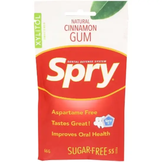 Spry - Gum - Cinnamon Bag - Case of 12 - 55 ct image {1}