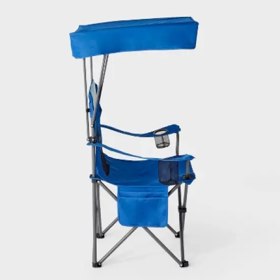 Mesh Canopy Camp Chair Blue - Embark&trade;: Portable Outdoor Seat with UV Protection image {3}