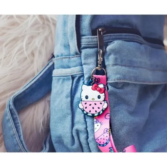 Seven20 Sanrio Hello Kitty Supercute Fruit Strap Lanyard With Watermelon Charm image {5}