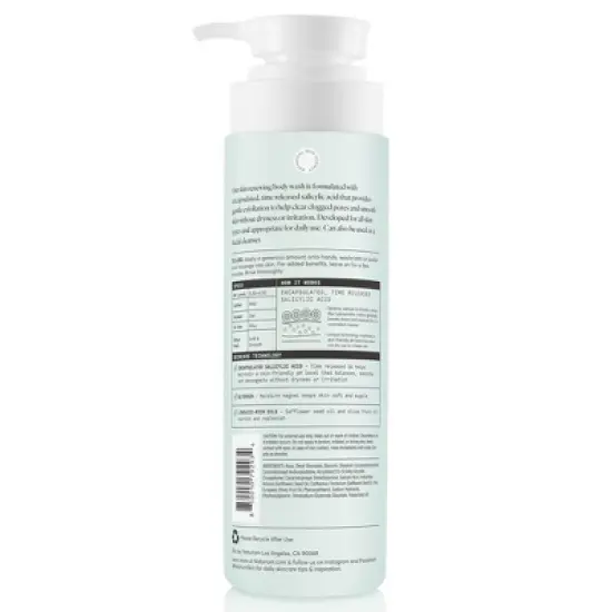 Naturium The Perfector Salicylic Acid Skin Smoothing Body Wash - 16.9 fl oz image {3}
