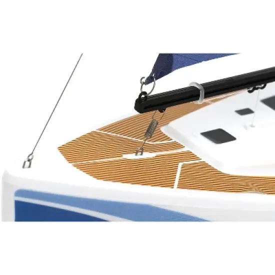 Playsteam XB05001B Voyager 280 Motor-Power RC Sailboat - Blue image {5}