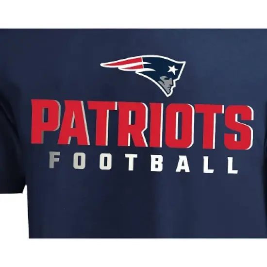 NFL New England Patriots Men's Big & Tall Short Sleeve Cotton T-Shirt image {2}