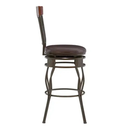 30" Flynn Barstool Bronze - Linon image {3}