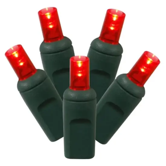 Vickerman Single Mold Wide Angle LED Christmas light set 6"x35'L image {5}