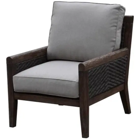 Courtyard Casual Bermuda FSC Teak 4 pc Sofa Seating Set  Includes:  One Sofa, One Coffee Table & Two Club Chairs image {6}