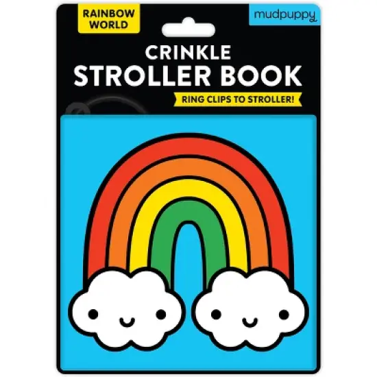 Rainbow World Crinkle Fabric Stroller Book - by  Mudpuppy (Bath Book) image {1}