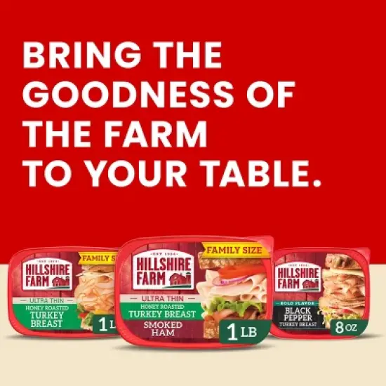 Hillshire Farm Ultra Thin Honey Roasted Turkey Breast & Smoked Ham Variety Pack - 16oz image {7}