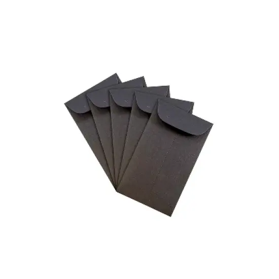 JAM Paper #3 Coin Business Envelopes 2.5 x 4.25 Black 25/Pack (356730544) image {2}