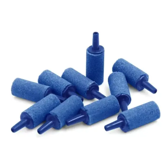 Unique Bargains Aquarium Fish Tank Pump Bubble Air Stones Blue 0.98" x 0.47" 10 Pcs image {2}