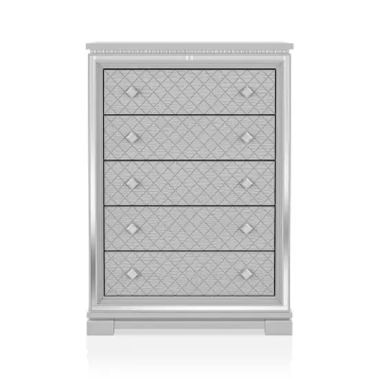 6pc Tenaya Bedroom Set Silver/Gray - HOMES: Inside + Out image {21}