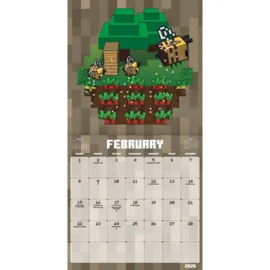 Minecraft 2026 12"x12" Wall Calendar image {2}