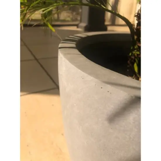 Rosemead Home & Garden, Inc. Concrete Outdoor Planter Pot Gray 14"x14" image {3}