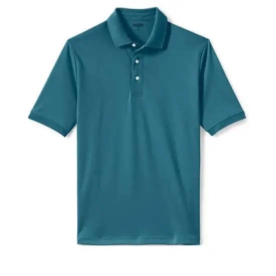 Lands' End Men's Short Sleeve Super Soft Supima Polo Shirt image {1}