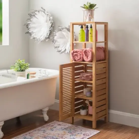 Bracken Mid Cabinet Natural - Linon image {10}