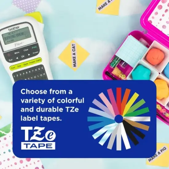 Brother P-touch PT-H110 Handheld Label Maker: Portable, White, No Wireless, AAA Battery, Microsoft Windows Compatible image {2}