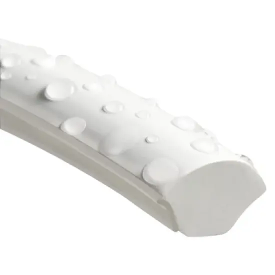 Stockroom Plus 16.5 Feet Flexible Quarter-Round Trim for Wall Edges, Self-Adhesive Peel and Stick PVC Molding, 198.0x0.8x0.5in, White image {5}