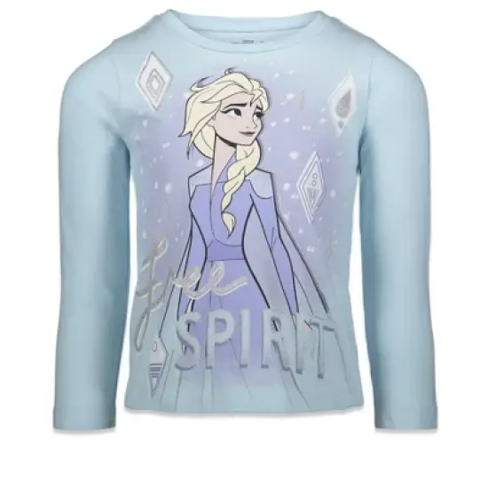 Disney Frozen Elsa Princess Anna Girls 3 Pack Graphic T-Shirts Toddler image {5}