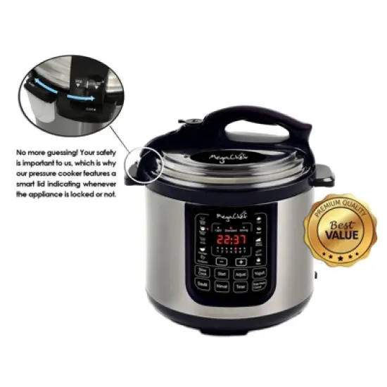 MegaChef 8 Quart Digital Pressure Cooker image {4}
