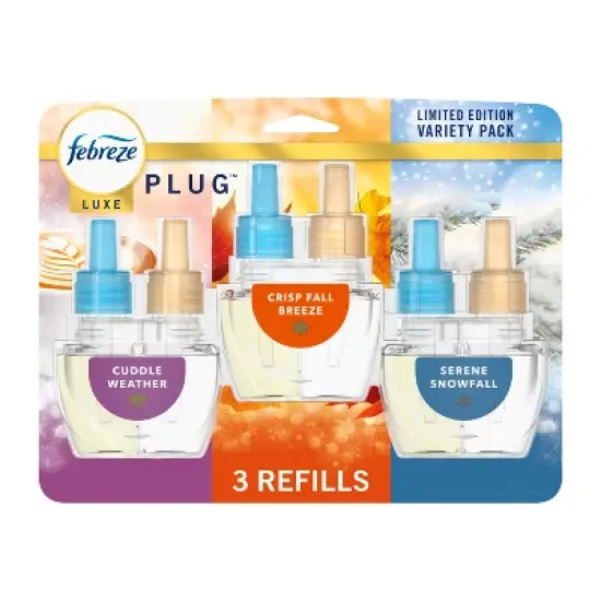 Febreze Luxe Plug Air Freshener Refills - Mixed Premium Holiday - 2.63 fl oz/3ct image {10}