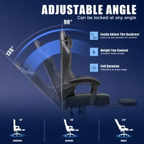 EXRACING Gaming Chair,  Video Game Chairs with Padded High Back, Linkage Armrest image {3}