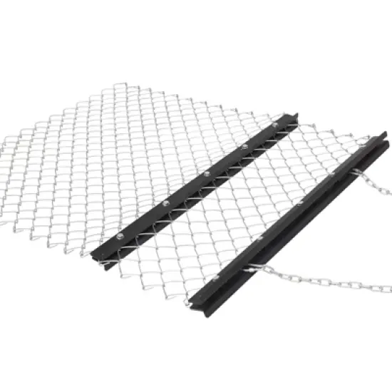 Garvee Towable Steel Durable Rust Resistant Chain Rake ATV Drag Harrow with Galvanized Mesh Lining and Front Weight Tray image {3}
