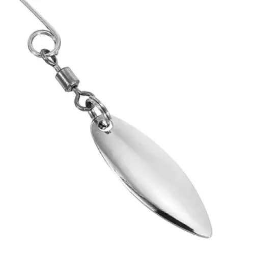 Unique Bargains Bright Finish DIY Willowleaf Bait Making Fishing Lure Blades 30 Pcs image {3}