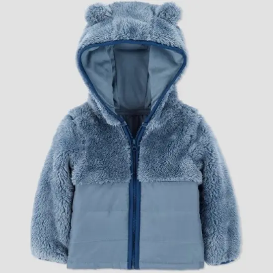 Carter's Just One You&reg; Baby Boys' Puffer Jacket - Blue image {4}