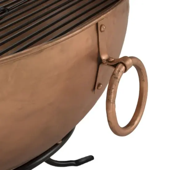 Bangkok Outdoor Fire Pit - PIT1005 - Copper/Black - Safavieh image {2}