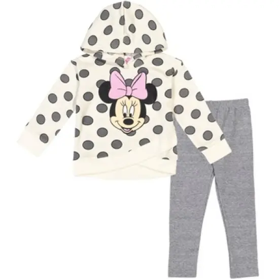 Disney Minnie Mouse Mickey Mouse Fleece Hoodie and Leggings Outfit Set Infant to Big Kid image {2}