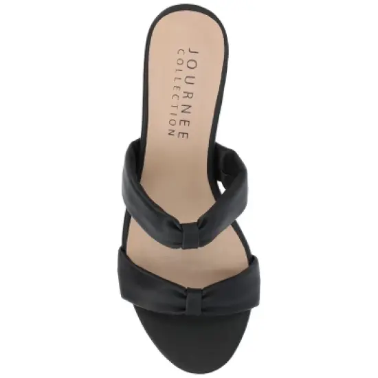 Journee Collection Womens Dyllan Kitten Heel Slip On Open Toe Pumps image {3}