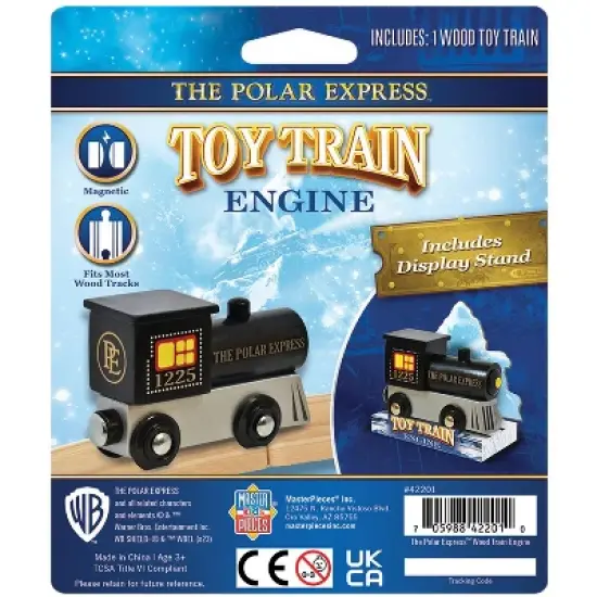 MasterPieces Officially Licensed Polar Express Wooden Toy Train Engine For Kids image {2}
