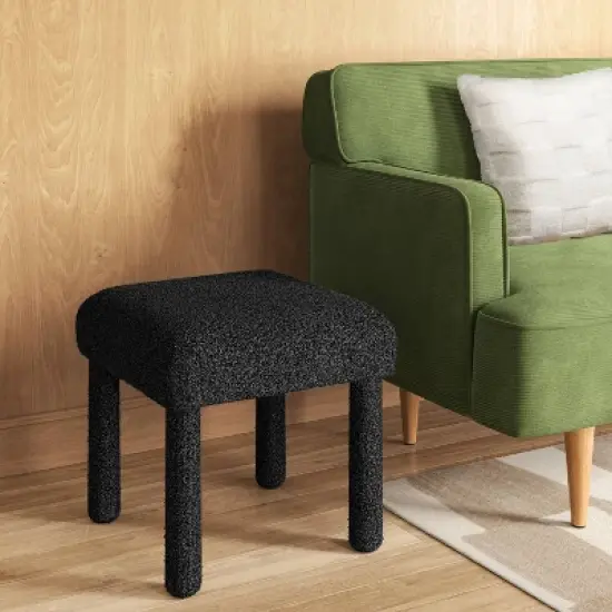 Upholstered Square Stool Ottoman - Room Essentials&trade; image {1}