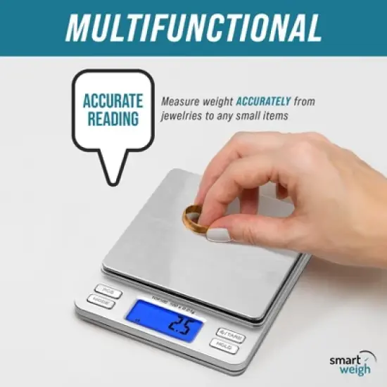 Smart Weigh Digital Pro Pocket Scale 2000g x 0.1 Grams image {4}