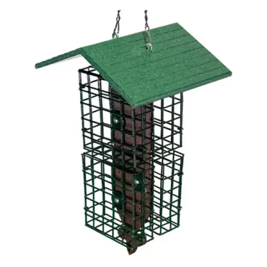 JCs Wildlife Quad Fleur de Lis Suet Feeder with Roof image {4}