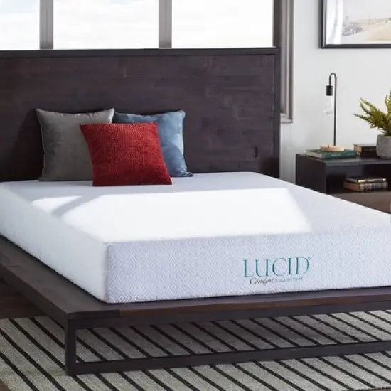 Lucid Comfort Collection 8" Gel Memory Foam Mattress image {11}