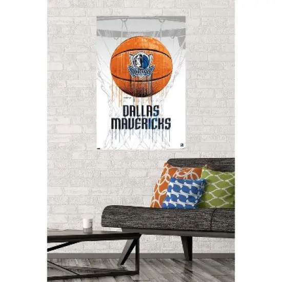 Trends International NBA Dallas Mavericks - Drip Basketball 21 Unframed Wall Poster Prints image {1}