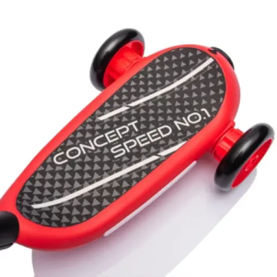 Syemin Kick Scooters 2in1 Kids Ride On Three Wheel Balance Scooter Toy for Kids Floor Protection Gift for Kids, Red, 24.8"*12.2"*27.2" image {1}