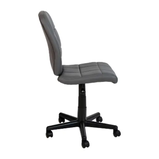 Emma and Oliver Mid-Back Quilted Vinyl Swivel Task Office Chair image {7}