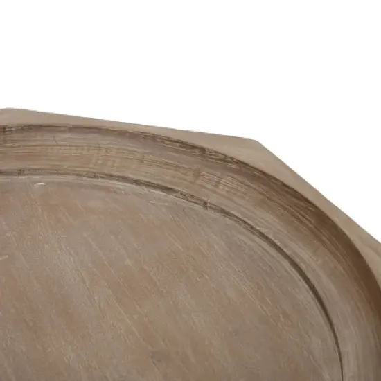 Catawissa French Country Accent Table with Octagonal Top Natural - Christopher Knight Home image {6}