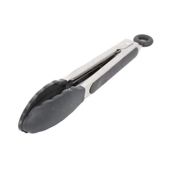 Oster Baldwyn 3 Piece Stainless Steel Kitchen Tongs Set in Black image {2}