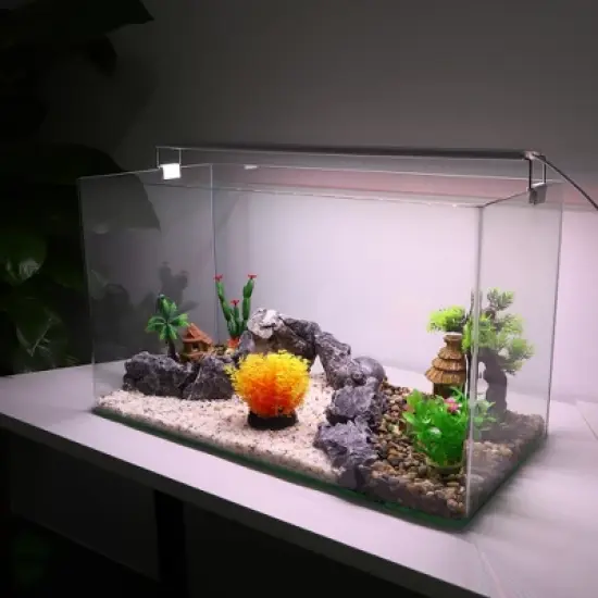 Unique Bargains Aquarium Plants Decorations Artificial Aquatic Plant Yellow 1 Pcs image {1}