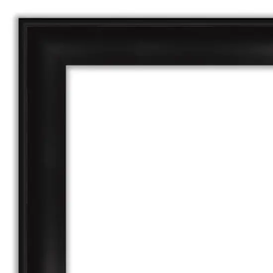 Amanti Art Grand Black Narrow Framed Corkboard, Natural Cork image {1}