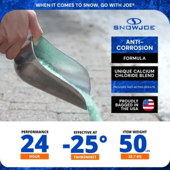 Blue Heat Ice Melt Pellets Deicer and Snow Removal for Driveway, 50 Pounds, BH50 image {4}