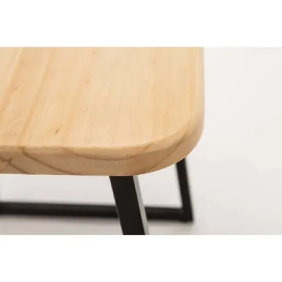 2pc Aero Desk Set Natural - Boraam: Compact, Mid-Century Modern, 36" Width, Metal Frame image {17}