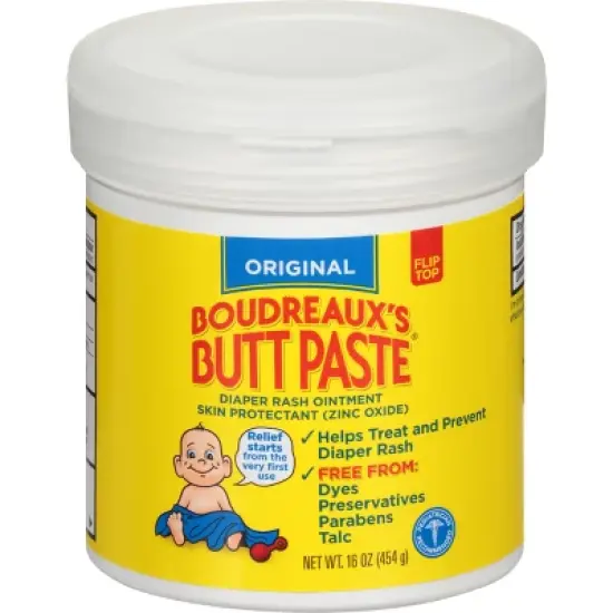 Boudreaux's BP Butt Paste Baby Diaper Rash Cream Original Strength - 16oz image {3}