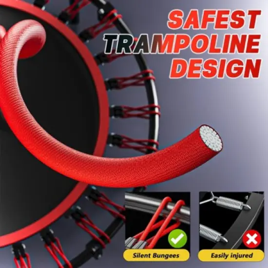 Racxily 40" Mini Trampoline for Adults and Kids, Exercise Trampolines image {6}