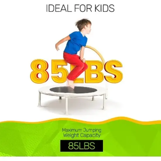 HomeStock 36 inch Indoor and Outdoor Toddler Trampoline with bungie cords, Powder Coated Rust Resistant, Perfect for Young Children image {5}